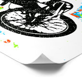 Bmxポスター – Bmxカラフルバイクポスタープリント ポスター (角)