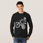 BMXマウンテンバイクスケルトンI BMXサイクリストバイクもしくは自転車に乗る人 Tシャツ (正面フル)