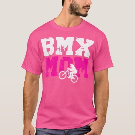 BmxママのBmxライダーマザー誇りを持ったBmxママ Tシャツ (正面)