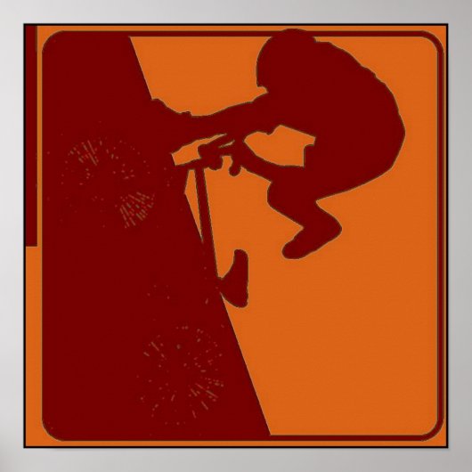 BMXライダーアポップ・アートのート ポスター (正面)