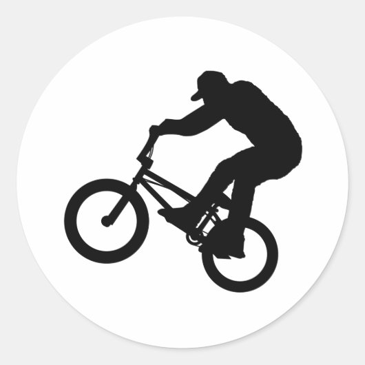 BMXライダー ラウンドシール (正面)