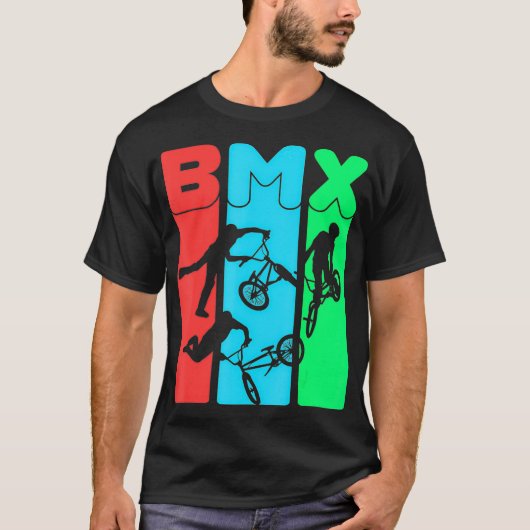 BMXリプ食べート自転車ギフトおもしろいモトクロス Tシャツ (正面)