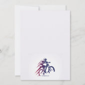 BMXレーサーパーティの招待状 招待状 (裏面)