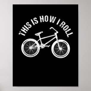 BMXヴィンテージサイクリングレトロ自転車サイクリスト ポスター