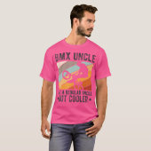 Bmx叔父のような通常の叔父がクールBmx Uncl Tシャツ (正面フル)