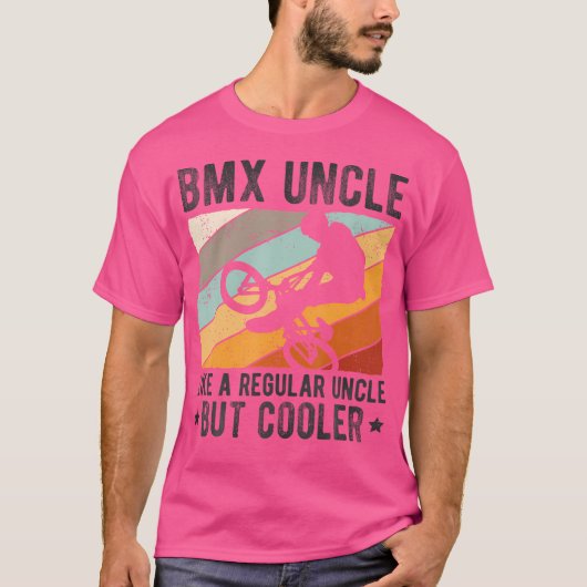 Bmx叔父のような通常の叔父がクールBmx Uncl Tシャツ (正面)