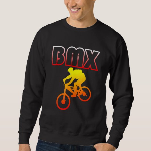 BMX特技自転車 バイク モトクロス 1 スウェットシャツ (正面)