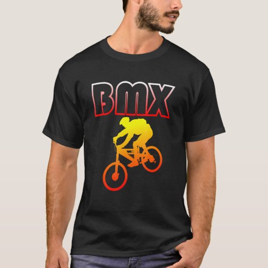 BMX特技自転車 バイク モトクロス 1 Tシャツ (正面)