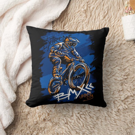 BMX自転車アーバングラフィティストリートウェア クッション (ブランケット)