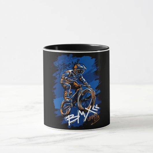 BMX自転車アーバングラフィティストリートウェア マグカップ (中央)