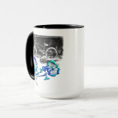 BMX自転車スポーツ色反射 マグカップ (正面左)