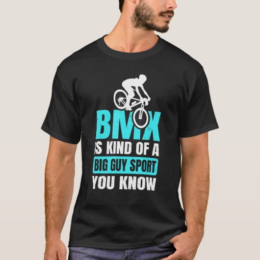 Bmx自転車リムバーの種類の大きな男のスポーツあなたKno Tシャツ (正面)
