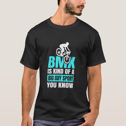 Bmx自転車リムバーの種類の大きな男のスポーツあなたKno Tシャツ (正面)