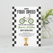BMX自転車4歳の誕生日パーティー 招待状 (スタンド正面)