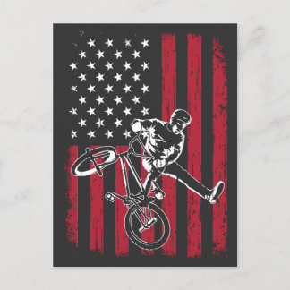BMX |アメリカ国旗BMX ポストカード