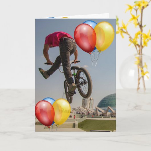 Bmx カード (黄色い花)