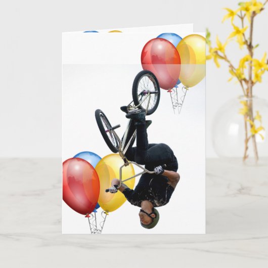 Bmx カード (黄色い花)