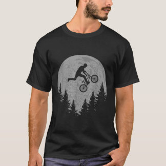 BMX スタント ダートバイク 月 フリースタイル ライダー ギフト Tシャツ