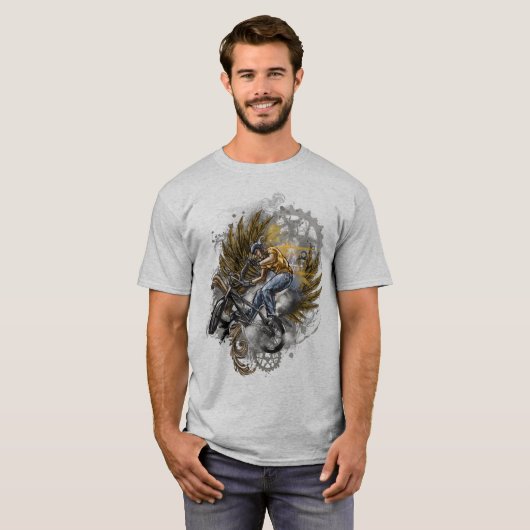 BMX、スポーツライダー Tシャツ (正面フル)