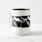 BMX スポーツ ツートーンマグカップ (正面左)