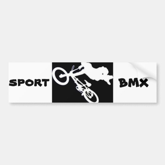 BMX スポーツ バンパーステッカー (正面)