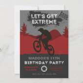BMX バースデー招待状 | 自転車招待状 招待状 (正面)