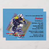 BMX レースの招待状 招待状 (正面/裏面)