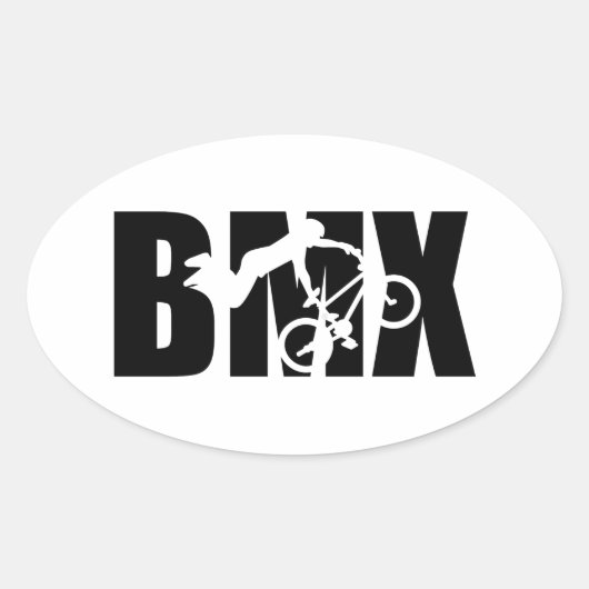 BMX 楕円形シール (正面)