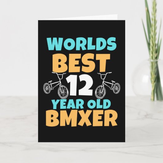 BMX 12 Year Old Birthday Party Costume カード (正面)