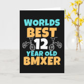 BMX 12 Year Old Birthday Party Costume カード (黄色い花)