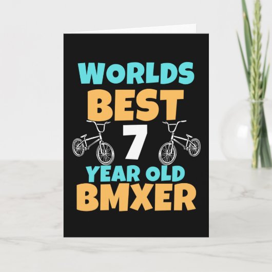 BMX 7 Year Old Birthday Party Costume カード (正面)