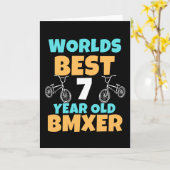 BMX 7 Year Old Birthday Party Costume カード (黄色い花)