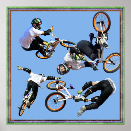 BMX  Art , Copyright Karen J Williams ポスター (正面)