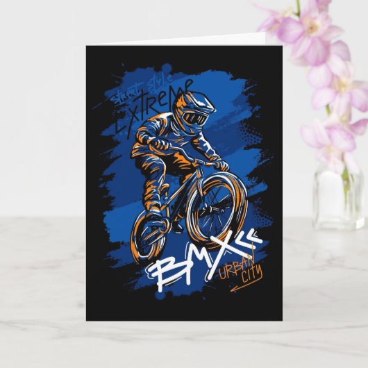 Bmx Bicycle Urban Graffiti streetwear  カード (蘭)