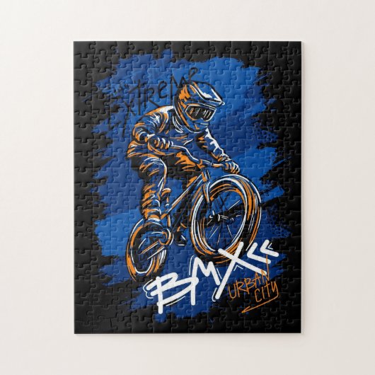 Bmx Bicycle Urban Graffiti streetwear  ジグソーパズル (縦)