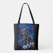 Bmx Bicycle Urban Graffiti streetwear  トートバッグ (裏面)