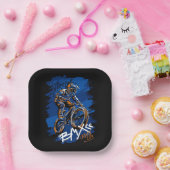 Bmx Bicycle Urban Graffiti streetwear  ペーパープレート (パーティー)