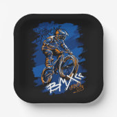 Bmx Bicycle Urban Graffiti streetwear  ペーパープレート (正面)