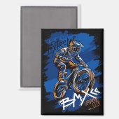 Bmx Bicycle Urban Graffiti streetwear  マグネット (正面/裏面)
