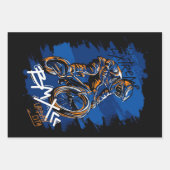 Bmx Bicycle Urban Graffiti streetwear  ラッピングペーパーシート (正面)