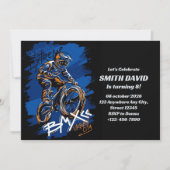 Bmx Bicycle Urban Graffiti streetwear Birthday  招待状 (正面)