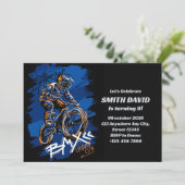 Bmx Bicycle Urban Graffiti streetwear Birthday  招待状 (スタンド正面)