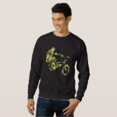 Bmx Bike Camo Racer Biker スウェットシャツ (正面フル)