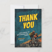 BMX Bike "Let's Ride" Birthday - Street Style サンキューカード (正面)