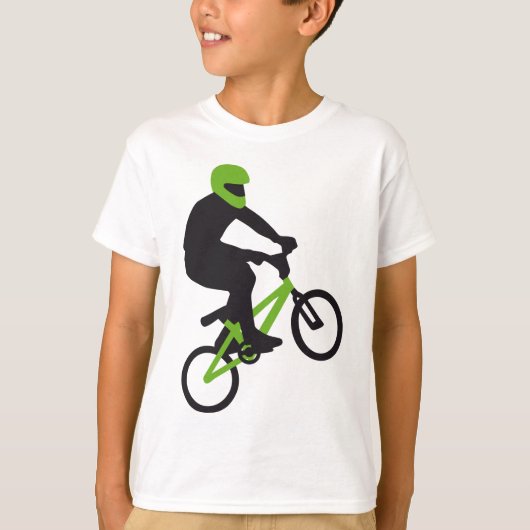 BMX Biker trick jump Tシャツ (正面)