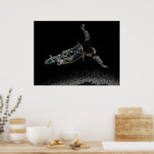 BMX Glow 2、著作権Karen J Williams ポスター (キッチン)