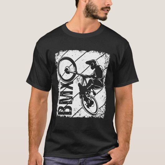 BMX Retro Vintage Bike Freestyle Biker Fan Tシャツ (正面)