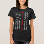 BMX US Flag Riding High And Free Tシャツ (正面)
