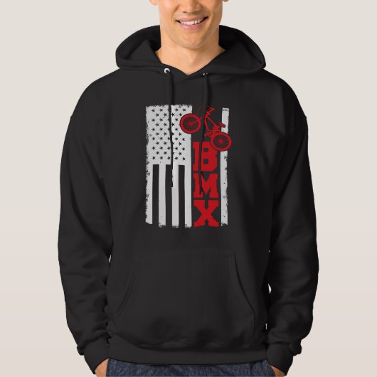 BMX USA Bicycle Freestyle Bike Dirt パーカ (正面)