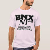 BMXNJ.comロゴ付きシャツ Tシャツ (正面)